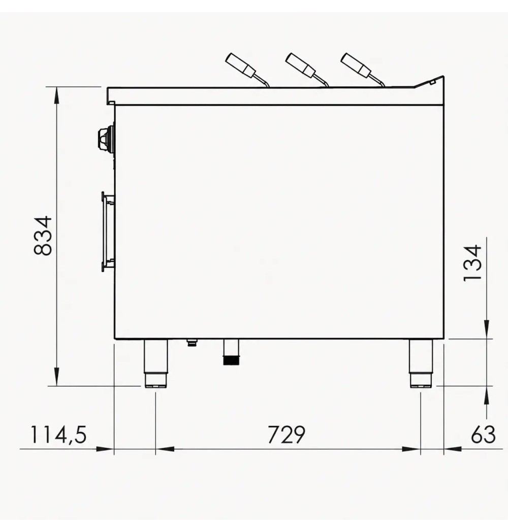 Cuecepastas Doble Eléctrico HR Fainca CPE40L40L900E | 26 kW