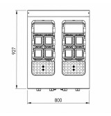 Cuecepastas Doble Eléctrico HR Fainca CPE40L40L900E | 26 kW