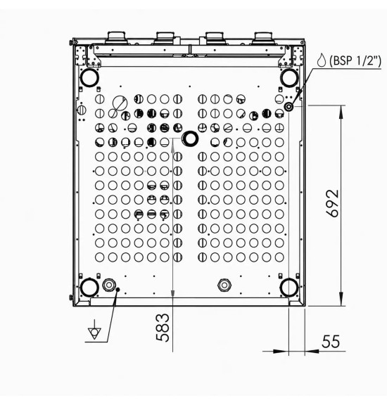 Cuecepastas Doble Eléctrico HR Fainca CPE40L40L900E | 26 kW