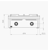 Paellero a Gas HR Fainca PLL9008S Serie 900 | 25 kW