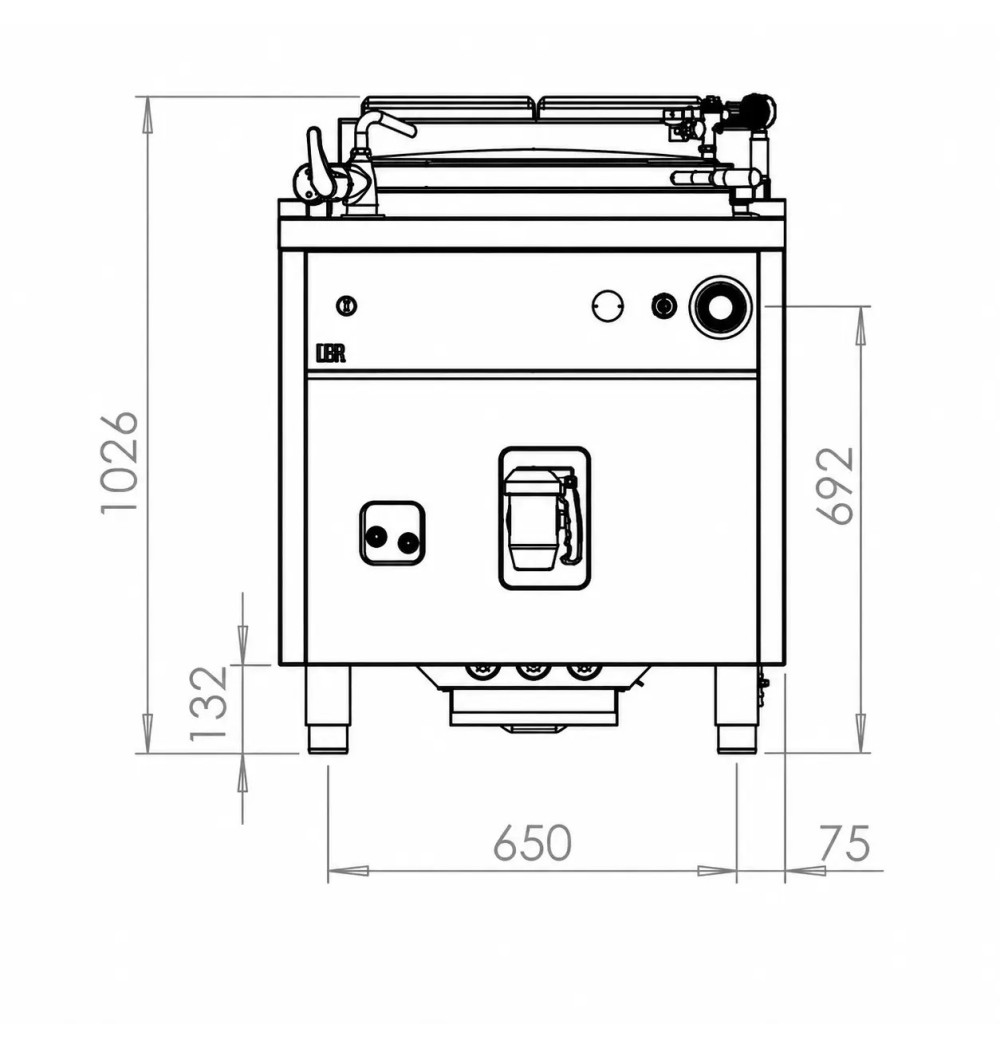 Marmita Eléctrica HR Fainca ME150L900E 150 L | 16 kW