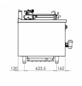 Sartén Basculante a Gas HR Fainca SBG80L900E | 22 kW
