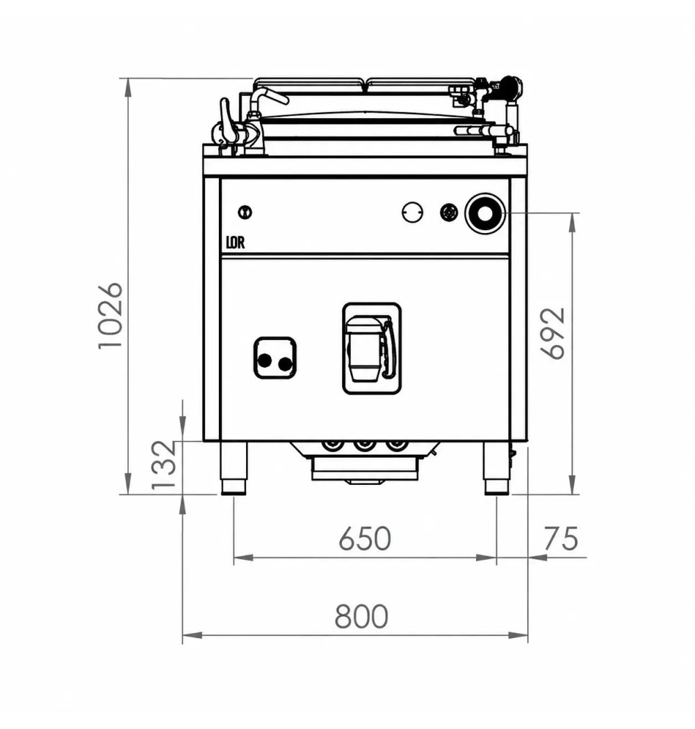 Sartén Basculante Eléctrica HR Fainca SBE80L900E | 10 kW
