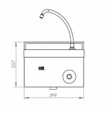 Lavamanos Profesional HR Fainca LAVMS 400 x 400 mm
