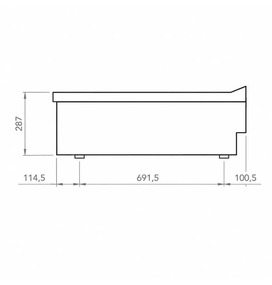 Mueble Neutro HR Fainca CNS9008S 800 mm Serie 900