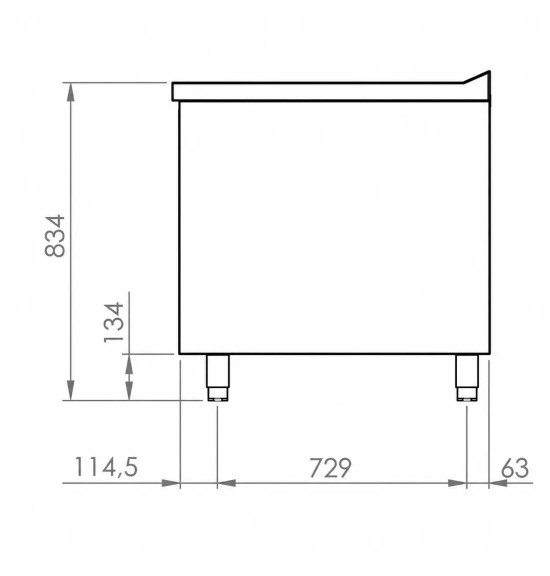 Mueble Neutro con Cajón HR Fainca CN9004E 400 mm