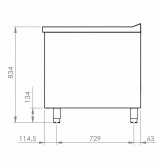 Mueble Neutro HR Fainca CN9008E 800 mm con 2 Cajones