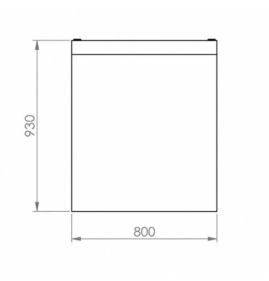 Mueble Neutro HR Fainca CNS9008E 800 mm Serie 900