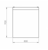 Mueble Neutro HR Fainca CNS9008E 800 mm Serie 900