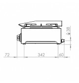 Plancha 800 + fogón HR Fainca PLC8100F - Gastromáquinas