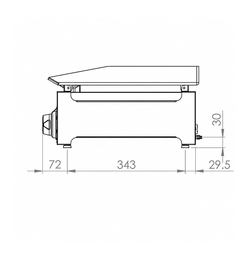Plancha eléctrica 600 HR Fainca PLCE6100 - Gastromáquinas