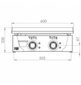Plancha eléctrica 600 HR Fainca PLCE6100 - Gastromáquinas