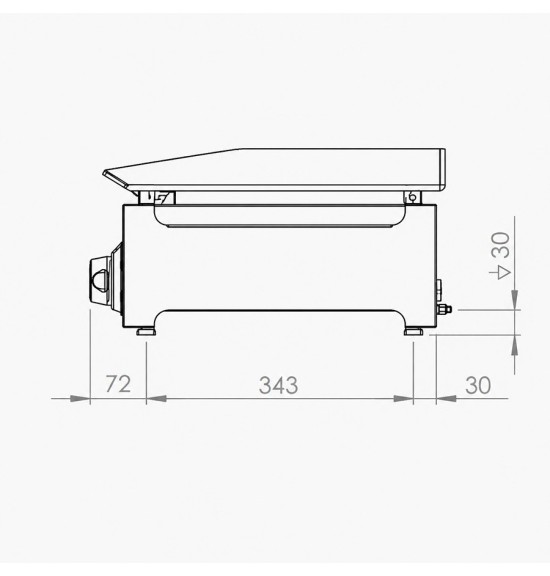 Plancha eléctrica 800 HR Fainca PLCE8100 - Gastromáquinas