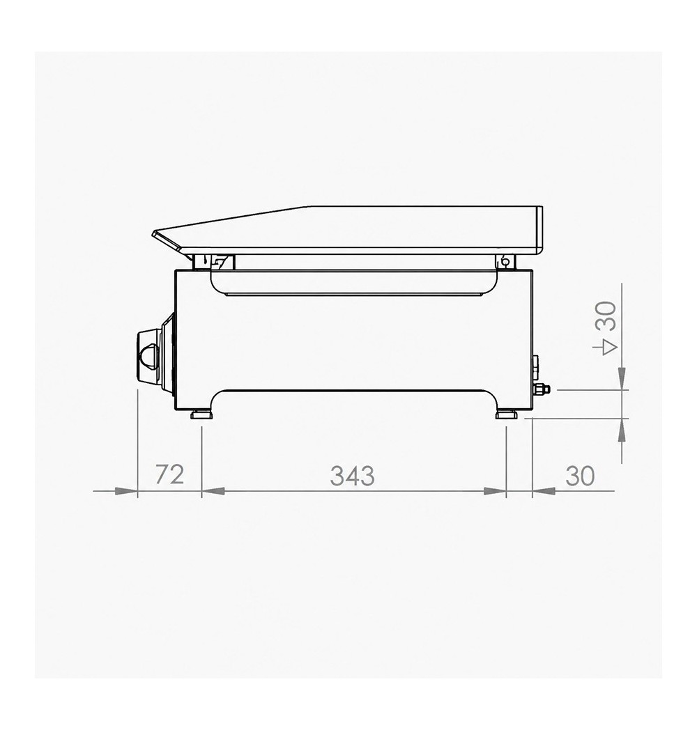 Plancha eléctrica 800 HR Fainca PLCE8100 - Gastromáquinas