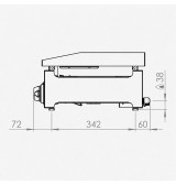 Plancha 600 gas rectificada HR Fainca PLC6100RT - Gastromáquinas