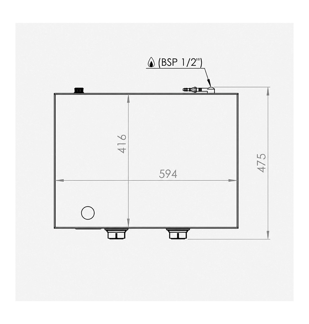 Plancha 600 gas rectificada HR Fainca PLC6100RT - Gastromáquinas