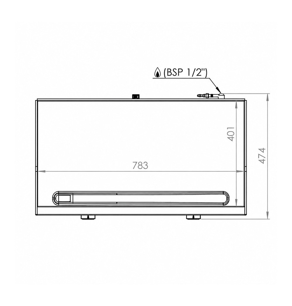 Plancha 800 gas rectificada HR Fainca PLC8100RT - Gastromáquinas