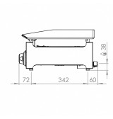 Plancha 800 gas rectificada HR Fainca PLC8100RT - Gastromáquinas