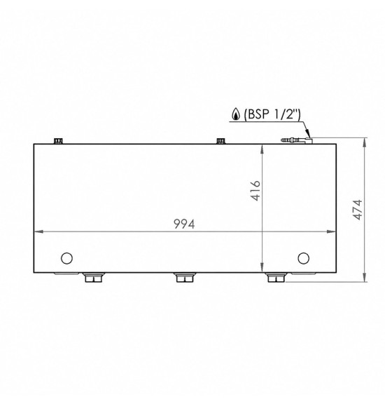 Plancha 1000 gas rectificada HR Fainca PLC10100RT - Gastromáquinas