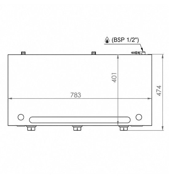 Plancha 1000 gas rectificada HR Fainca PLC10100RT - Gastromáquinas