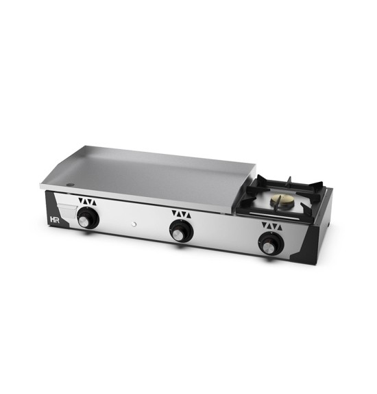 Plancha 800 gas rectificada + fogón HR Fainca PLC8100RTF - Gastromáquinas