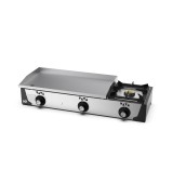 Plancha 800 gas rectificada + fogón HR Fainca PLC8100RTF - Gastromáquinas