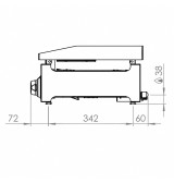 Plancha 600 gas cromo HR Fainca PLC6100CR - Gastromáquinas