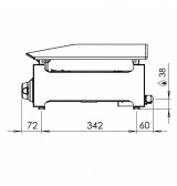 Plancha 800 gas cromo HR Fainca PLC8100CR - Gastromáquinas