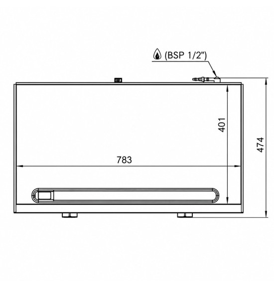 Plancha 800 gas cromo HR Fainca PLC8100CR - Gastromáquinas