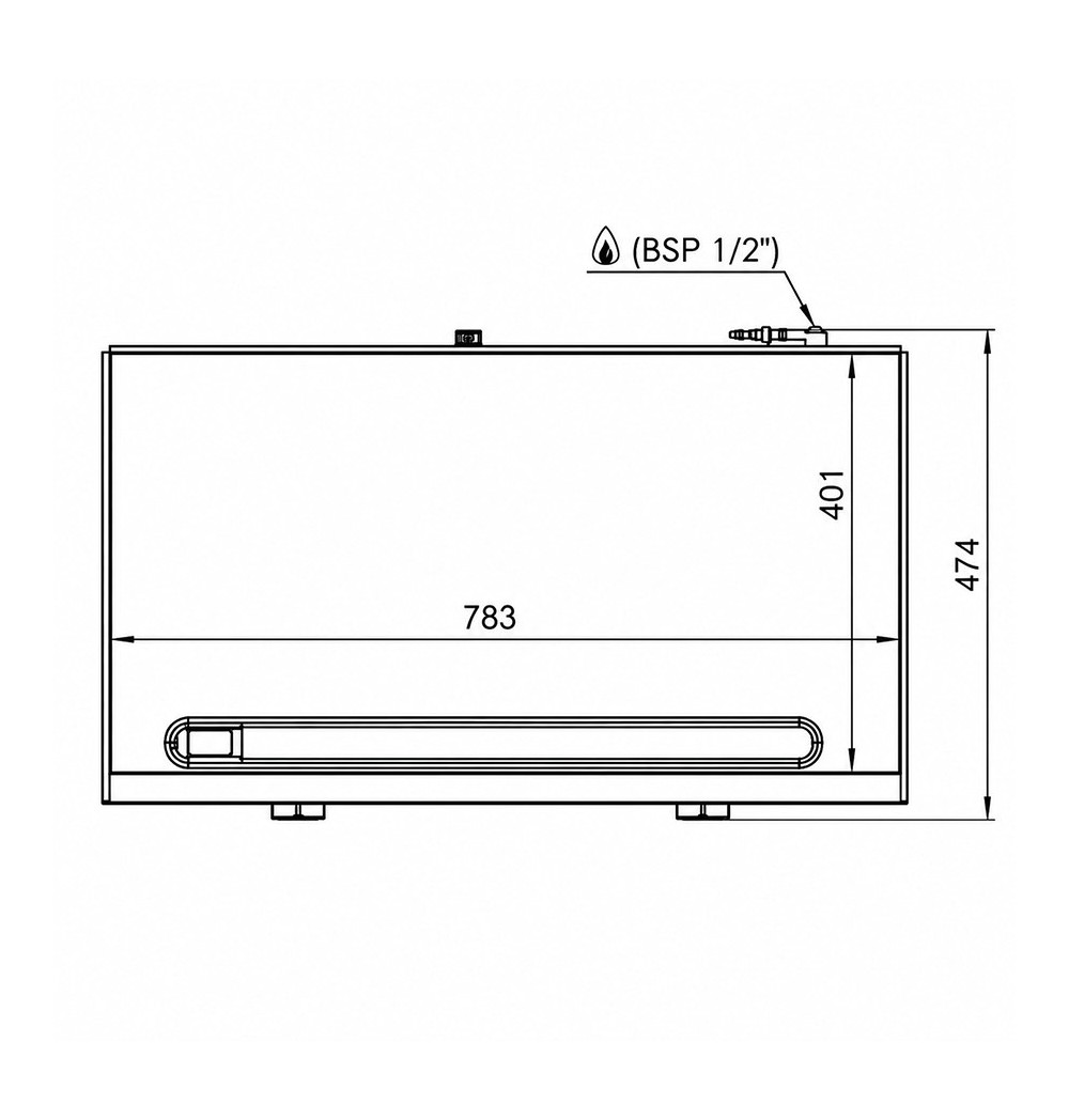 Plancha 800 gas cromo HR Fainca PLC8100CR - Gastromáquinas