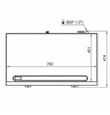 Plancha 800 gas cromo HR Fainca PLC8100CR - Gastromáquinas