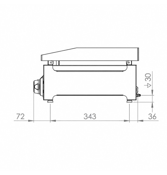 Plancha 800 eléctrica rectificada HR Fainca PLCE8100RT - Gastromáquinas
