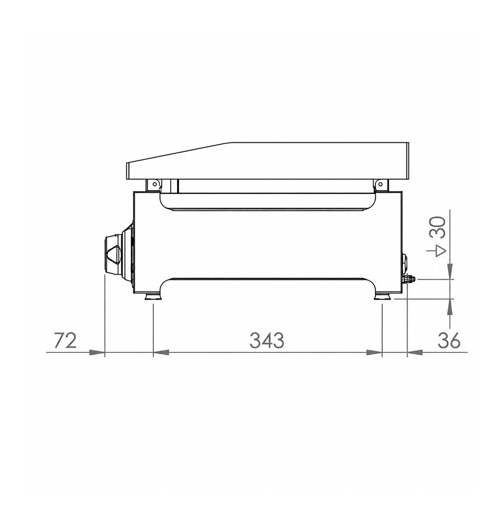 Plancha 600 eléctrica cromo HR Fainca PLCE6100CR - Gastromáquinas