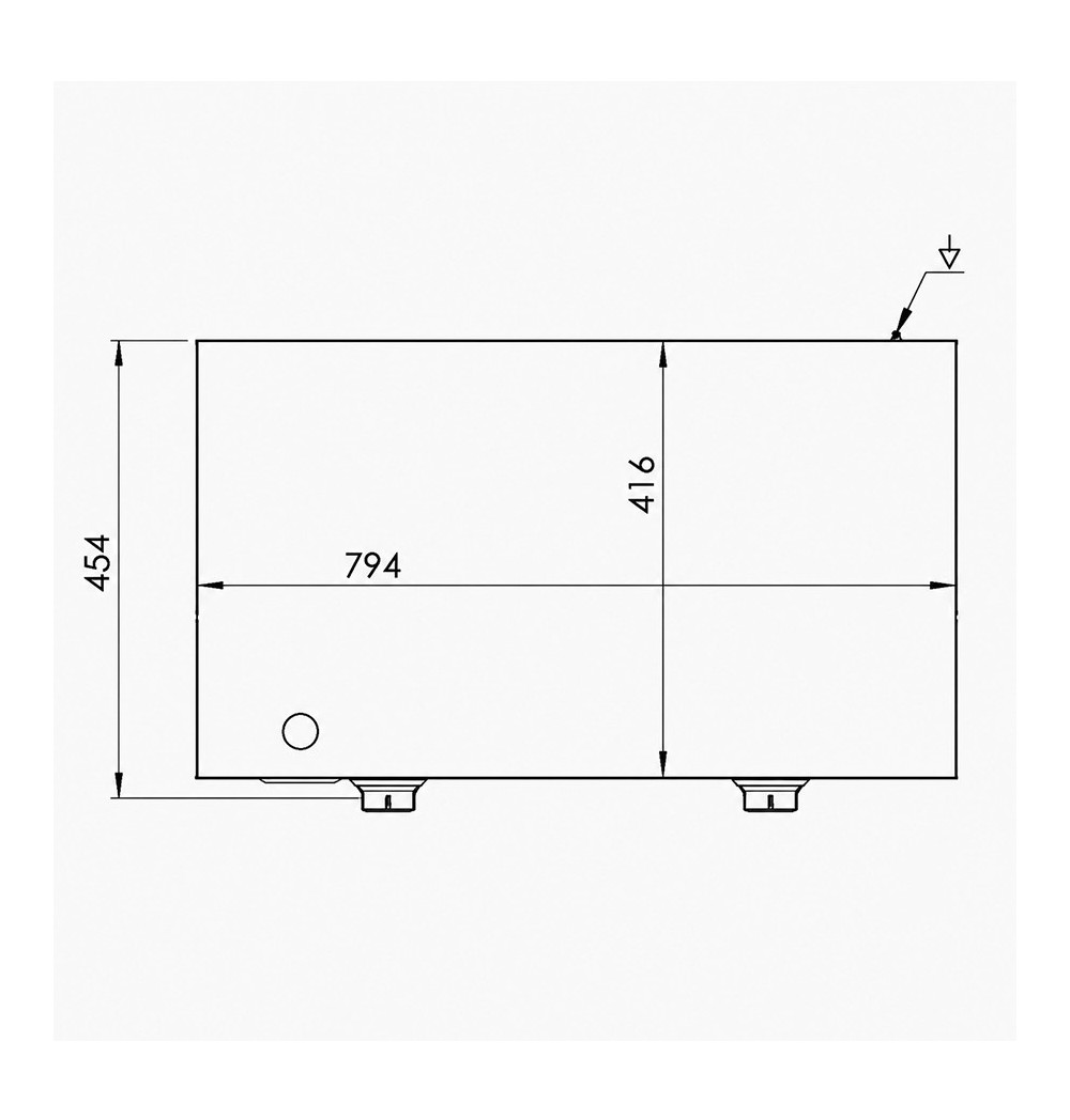 Plancha 800 eléctrica cromo HR Fainca PLCE8100CR - Gastromáquinas