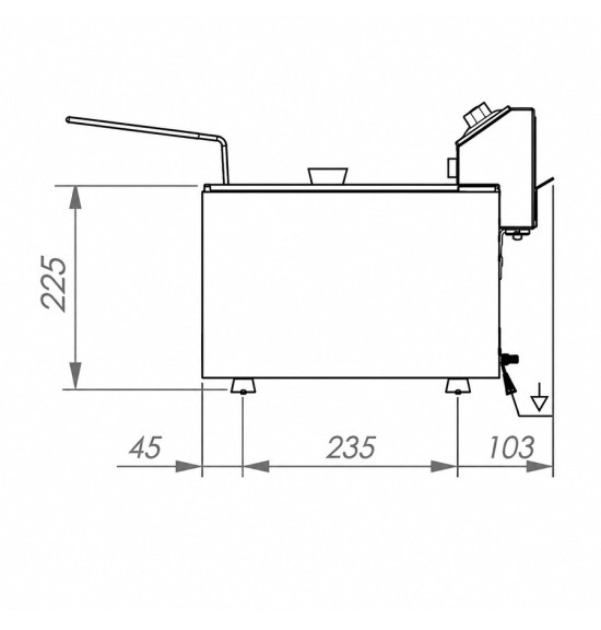 Freidora 6L+6L fooster HR Fainca FD6L6LF - Gastromáquinas