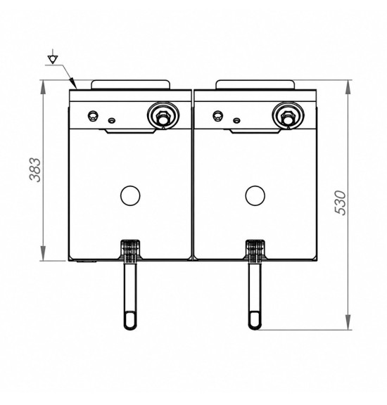 Freidora 6L+6L fooster HR Fainca FD6L6LF - Gastromáquinas