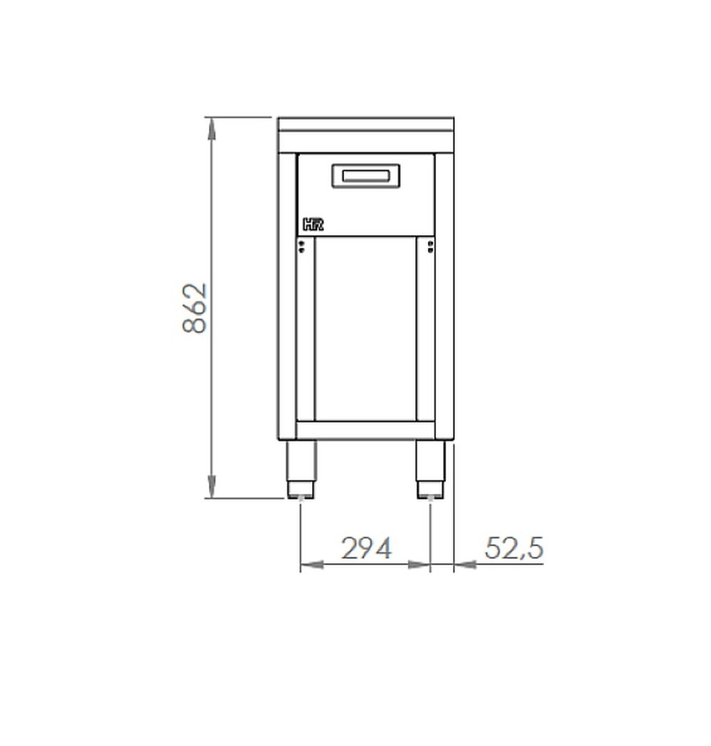 Mueble Neutro con Soporte HR Fainca CN6004E Serie 600 400x600