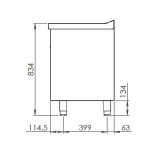 Mueble Neutro con Soporte HR Fainca CN6004E Serie 600 400x600