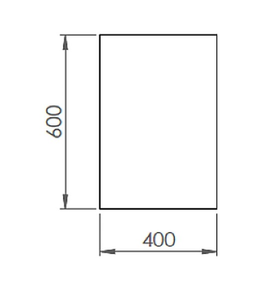 Mueble Neutro con Soporte HR Fainca CN6004E Serie 600 400x600