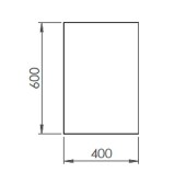 Mueble Neutro con Soporte HR Fainca CN6004E Serie 600 400x600