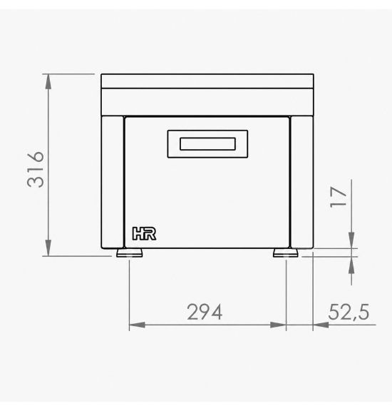Mueble Neutro Sobremesa HR Fainca CN6004S con Cajón Serie 600