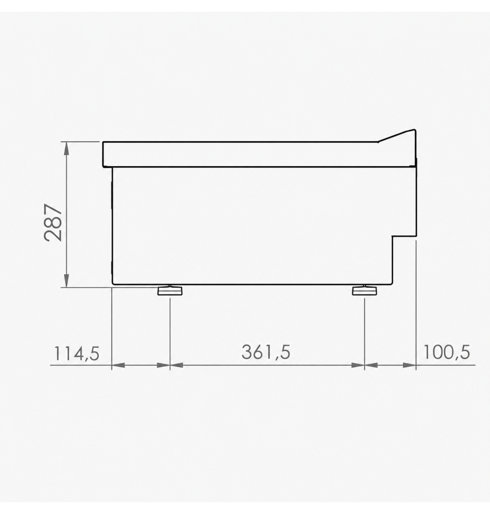 Mueble Neutro Sobremesa HR Fainca CN6004S con Cajón Serie 600