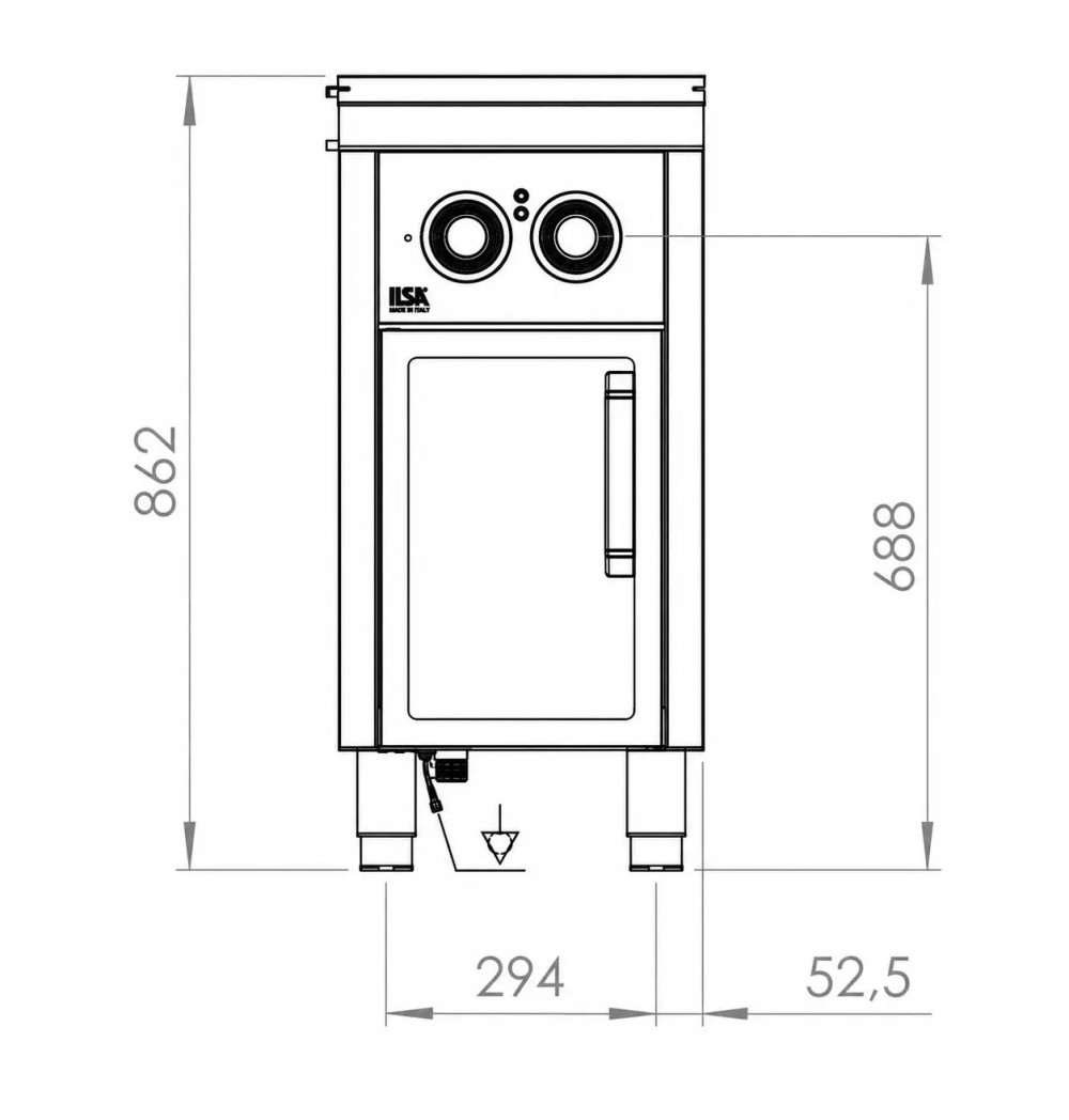 Baño María Eléctrico HR Fainca BME7504E - GastroMáquinas