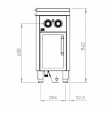 Baño María Eléctrico HR Fainca BME9004E - GastroMáquinas