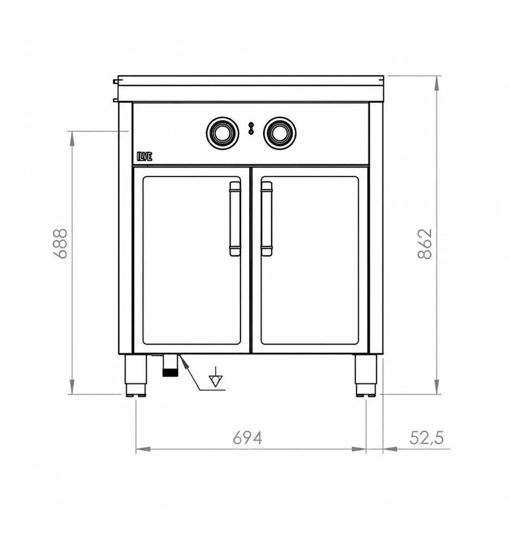 Baño María Eléctrico HR Fainca BME9008E - GastroMáquinas