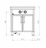 Baño María Eléctrico HR Fainca BME9008E - GastroMáquinas