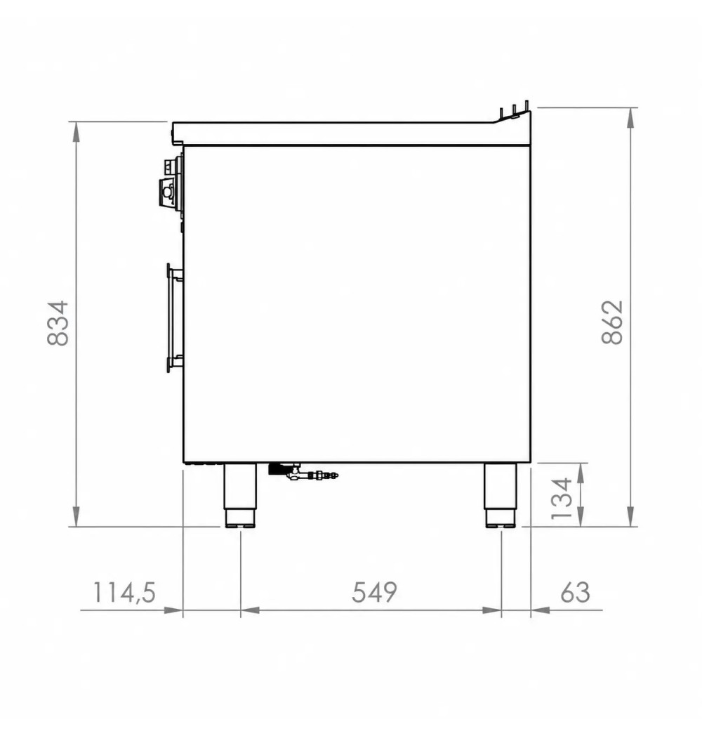 Baño María a Gas HR Fainca BMG7504E - GastroMáquinas