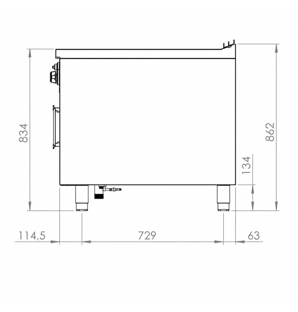 Baño María a Gas HR Fainca BMG9008E - GastroMáquinas