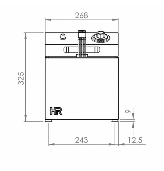 Freidora Eléctrica 8L HR Fainca FD8LS | Serie 100
