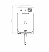 Freidora Eléctrica 8L con Grifo HR Fainca FD8LC | Serie 100